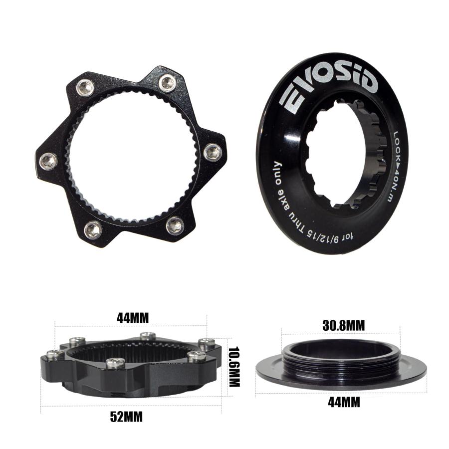 【並行輸入品】EVOSID centerlock to 6 Bolt Adapter， Bicycle Center Lock Adapter_3