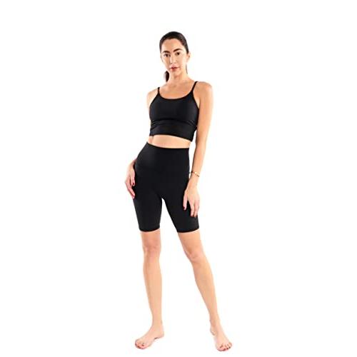 【並行輸入品】Aikka Activewear Lula High Waisted Biker Shorts for Women Stre_7