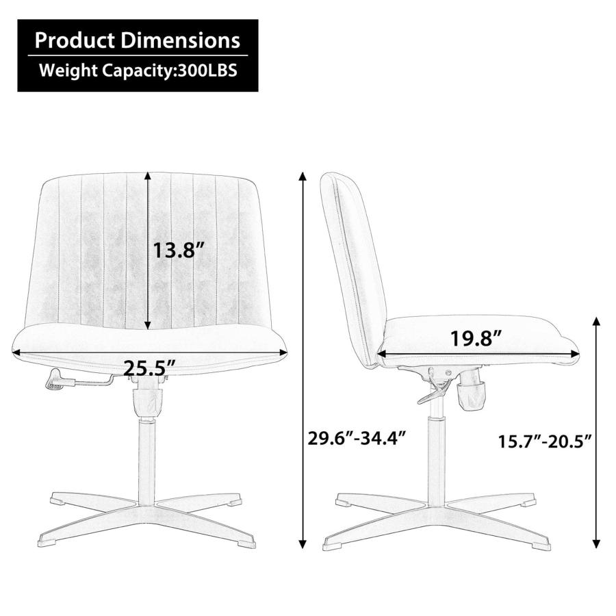 【並行輸入品】Home Office Chair 2 Piece Set Swivel Chair PU Leather Office Chaの画像