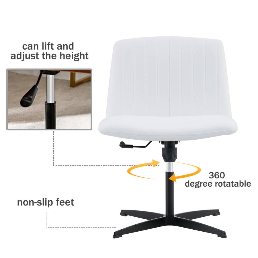【並行輸入品】Home Office Chair 2 Piece Set Swivel Chair PU Leather Office Chaの画像