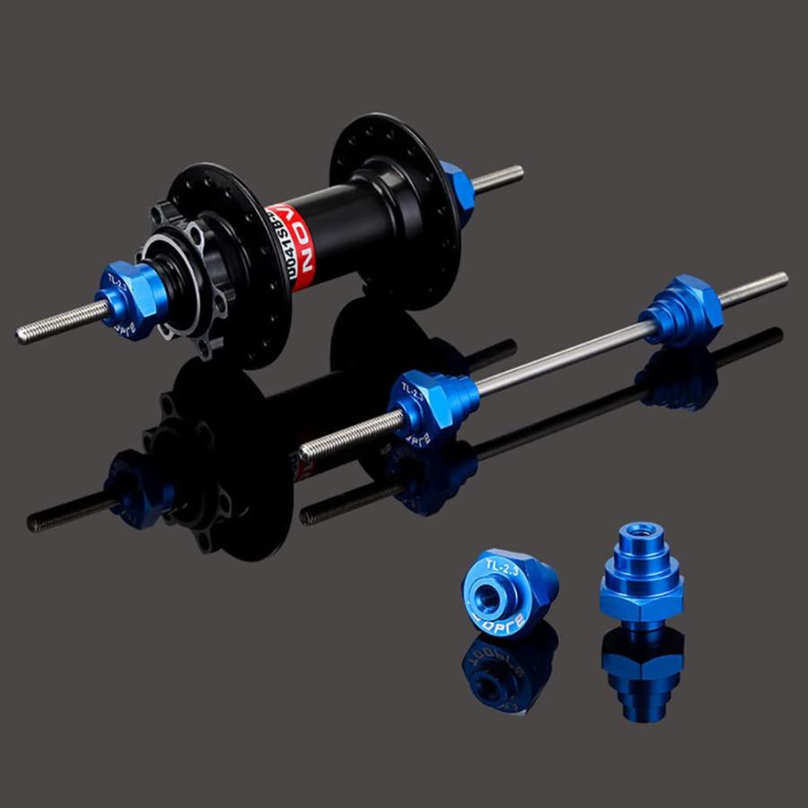 【並行輸入品】XBERSTAR 自転車 ホイール トゥーイングスタンド スルーアクスルアダプター 12/15/20mm フリーハブツール (ブル_9