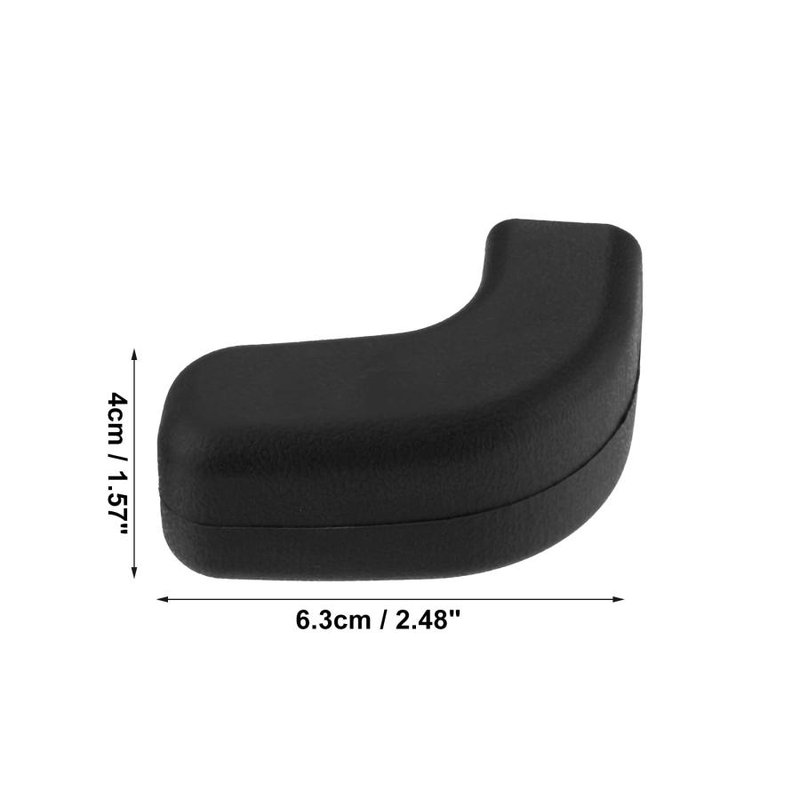 【並行輸入品】ACROPIX 車のフロントバンパー牽引フック保護カバー Jeep Wrangler JK JL用 2個パック ブラック AC_9