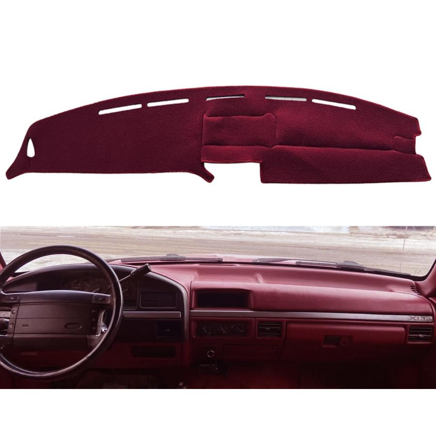 Yiz ダッシュボードカバー ダッシュカバー マット フォードF150 F250 F350 Bronco 1992 1993 19 並行輸入品