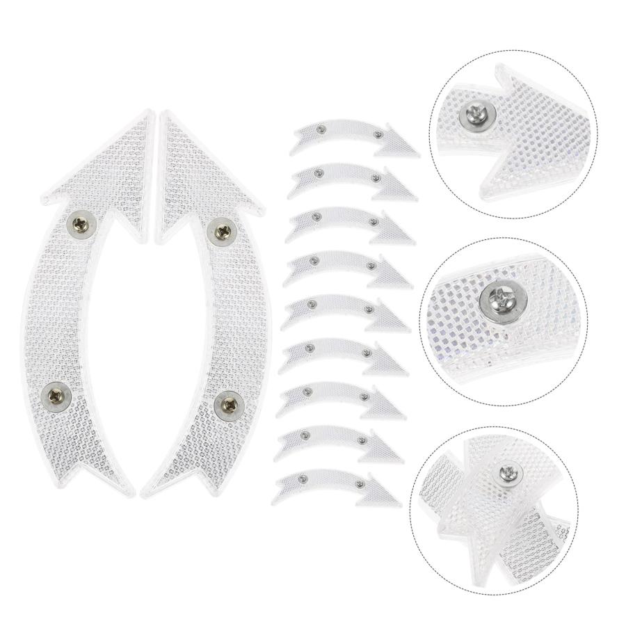 【並行輸入品】INOOMP 20pcs Bicycle Spoke Reverse Car Reflective Sticker Bike L