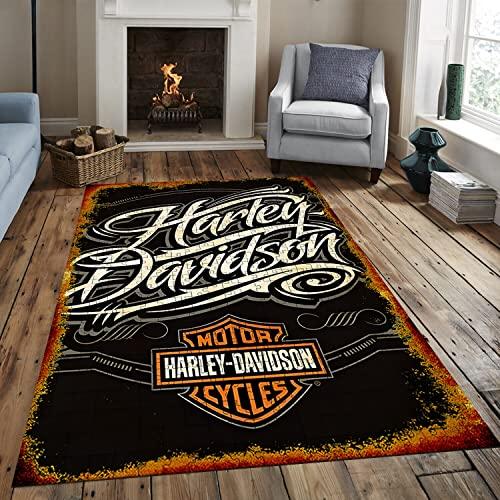並行輸入品】Harley Davidson Rug,Biker Rug,Motorcycle Rug,Harley