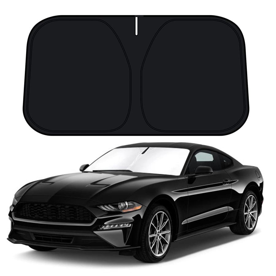【並行輸入品】D Lumina フロントガラス サンシェード 2015 2022 Fo rd Mustangアクセサリー用 (Fo rd Mus | D