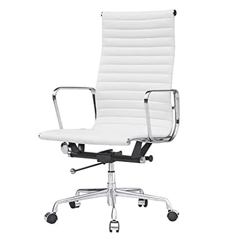 【並行輸入品】Comfort Office Chair Leather Office Chair360° Swivel Height Adjuの画像