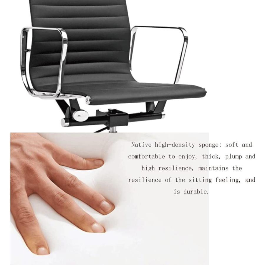 【並行輸入品】Comfort Office Chair Leather Office Chair360° Swivel Height Adjuの画像