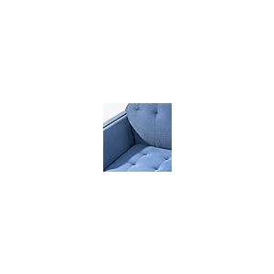 【並行輸入品】EVURU Armchair， Wide Tufted Armchair (Blue)_5