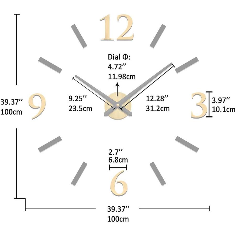 【並行輸入品】VANGOLD Wall Clock for Living Room Decor_6