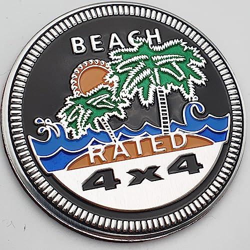 並行輸入品】BEACH2定格 4x4 エンブレム 3Dメタル 自動車バッジ