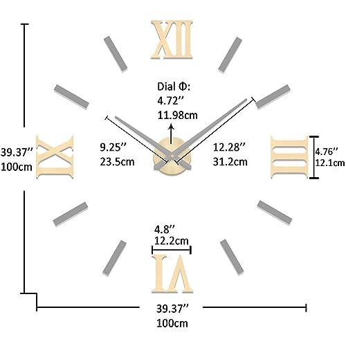 【並行輸入品】VANGOLD Wall Clock for Living Room Decorations Gift_7
