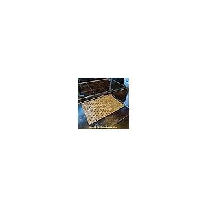 【並行輸入品】HJJKKH 2枚 竹バスマット 自然の竹の木 15.7x23.6インチ ロールアップ\u0026折りたたみ式竹製シャワーマット 滑り止めシの画像