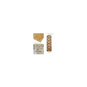 【並行輸入品】HJJKKH 2枚 竹バスマット 自然の竹の木 15.7x23.6インチ ロールアップ\u0026折りたたみ式竹製シャワーマット 滑り止めシの画像
