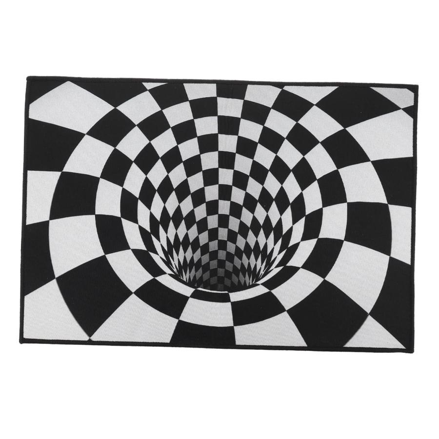 【並行輸入品】RORPOIR Black and White Visual Carpet Halloween Home Decor Anti_2