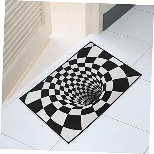 【並行輸入品】RORPOIR Black and White Visual Carpet Halloween Home Decor Anti_3