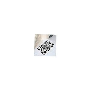 【並行輸入品】RORPOIR Black and White Visual Carpet Halloween Home Decor Anti_4