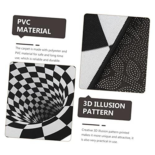 【並行輸入品】RORPOIR Black and White Visual Carpet Halloween Home Decor Anti_9