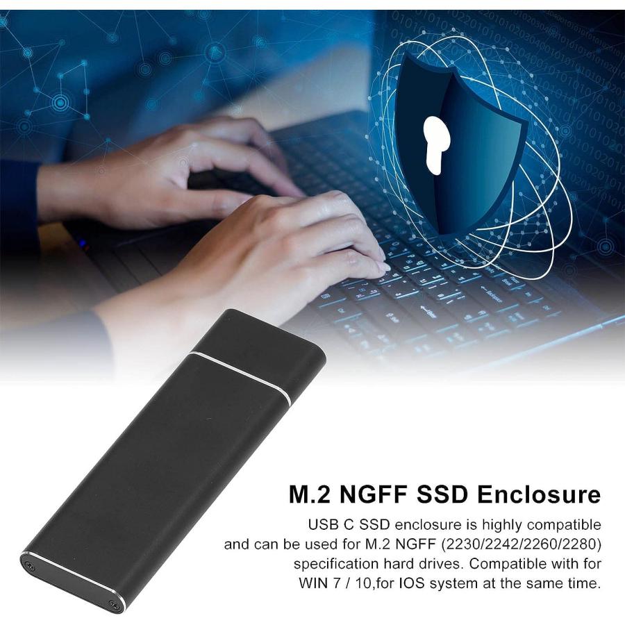 Acogedor M.2 SSD NVMe エンクロージャ USB C USB3.0 5Gbps USB 3.1 10Gbps 外　並行輸入 USB SSD NVMe USB3 5Gbps 10Gbps Acogedor エンクロージャ NGFF 2230/2242/2260/2280 Enclosure