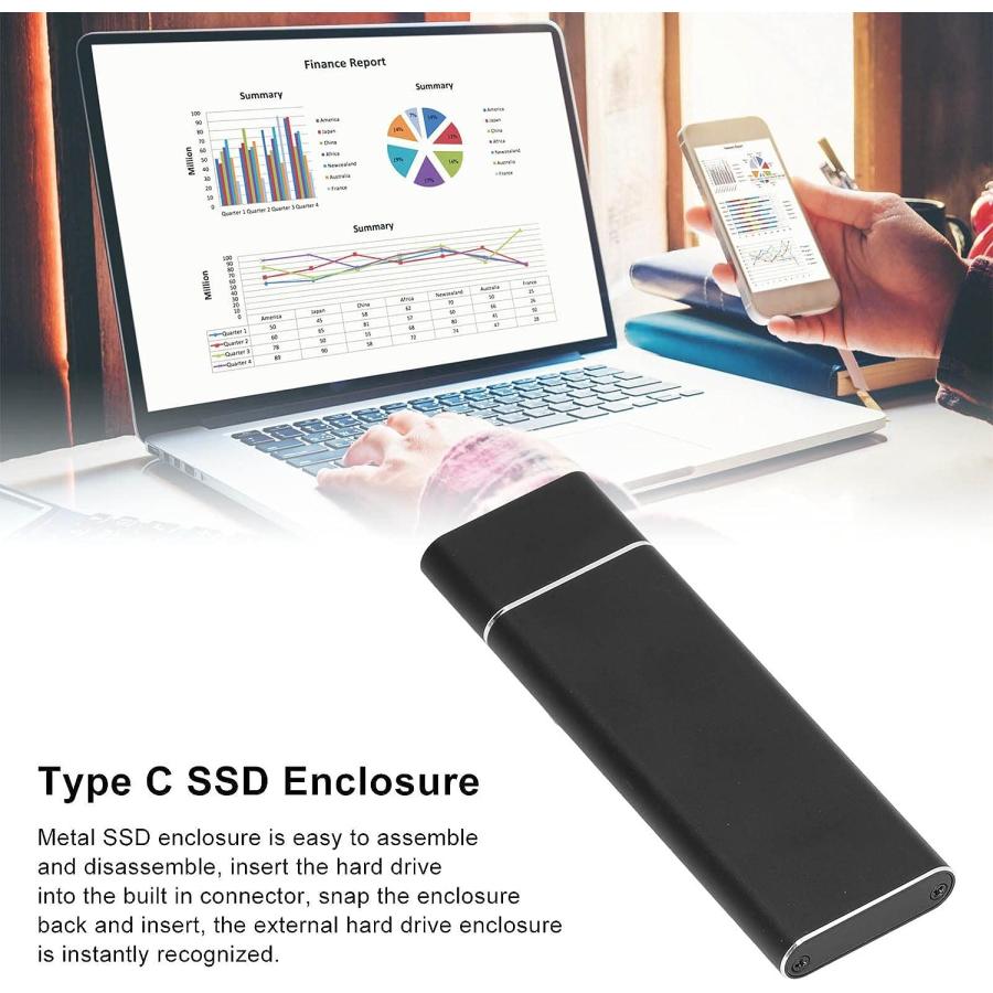 Acogedor M.2 SSD NVMe エンクロージャ USB C USB3.0 5Gbps USB 3.1 10Gbps 外　並行輸入 USB SSD NVMe USB3 5Gbps 10Gbps Acogedor エンクロージャ NGFF 2230/2242/2260/2280 Enclosure