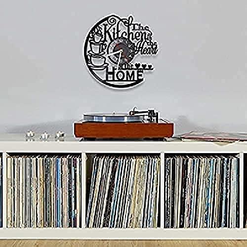 【並行輸入品】Silent Quartz Wall Clock Kitchen Heart Home Vinyl Clock Recorder_7