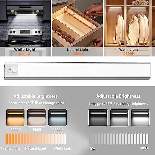 【並行輸入品】miadore Motion Sensor Cabinet Light, 2 Pack Wireless USB Recharg_4