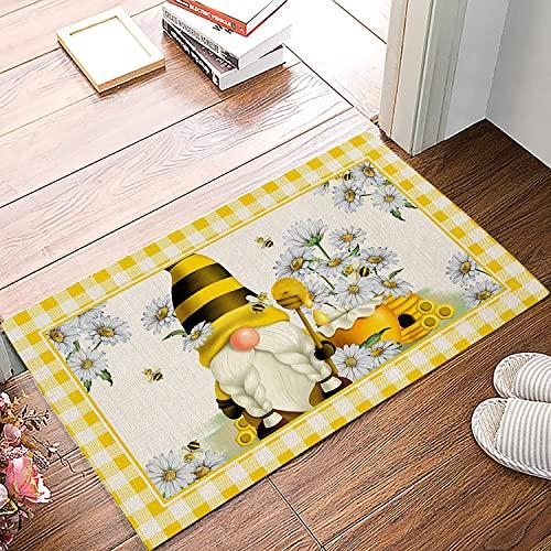 【並行輸入品】Spring Daisy Flower Entrance Floor Mat Personalized Doormat Cuteの画像