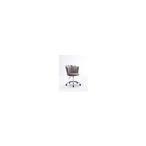 【並行輸入品】AMNOOL Velvet Home Office Chair Adjustable Swivel Shell Desk Chaの画像