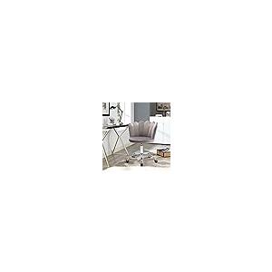 【並行輸入品】AMNOOL Velvet Home Office Chair Adjustable Swivel Shell Desk Chaの画像