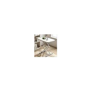 【並行輸入品】Small Folding Table，4 Adjustable Height Tv Dinner Tray Table，Tal