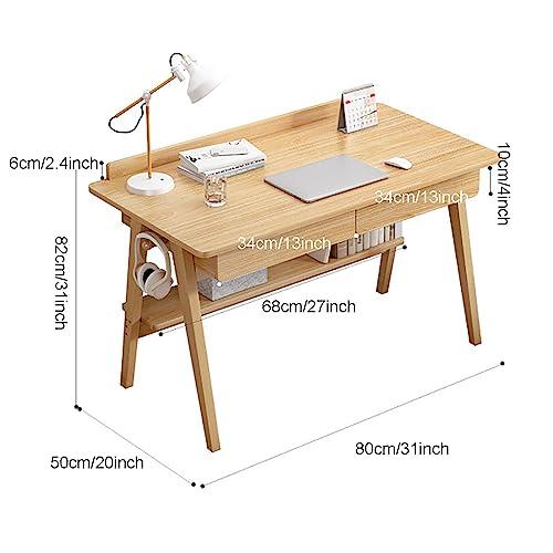 ブランド登録なし - 【並行輸入品】Computer Desk with 2 Drawer and Shelves, Home Office Desk with H