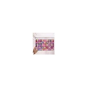 【並行輸入品】Rose Gold Pink Purple Non Slip Entryway Rugs for Indoor Outdoorの画像