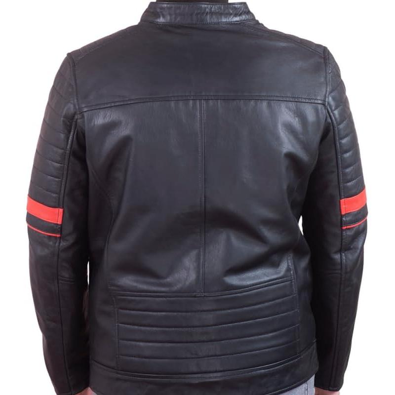 【並行輸入品】TLC Fashion Cafe Racer Leather Jacket - Motorcycle Jacket Men wit　並行_1