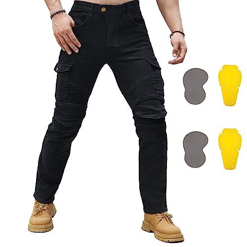 【並行輸入品】HDhuiun Motorcycle Riding Pants Stylish and Protective Jeans f_1