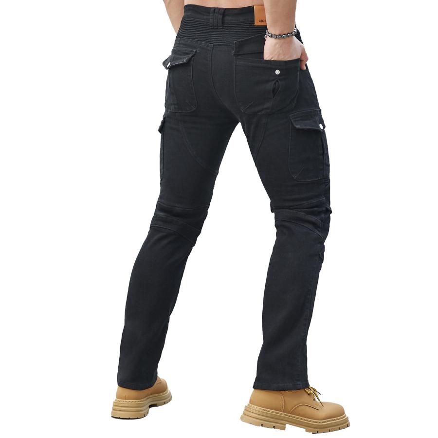 【並行輸入品】HDhuiun Motorcycle Riding Pants Stylish and Protective Jeans f_9
