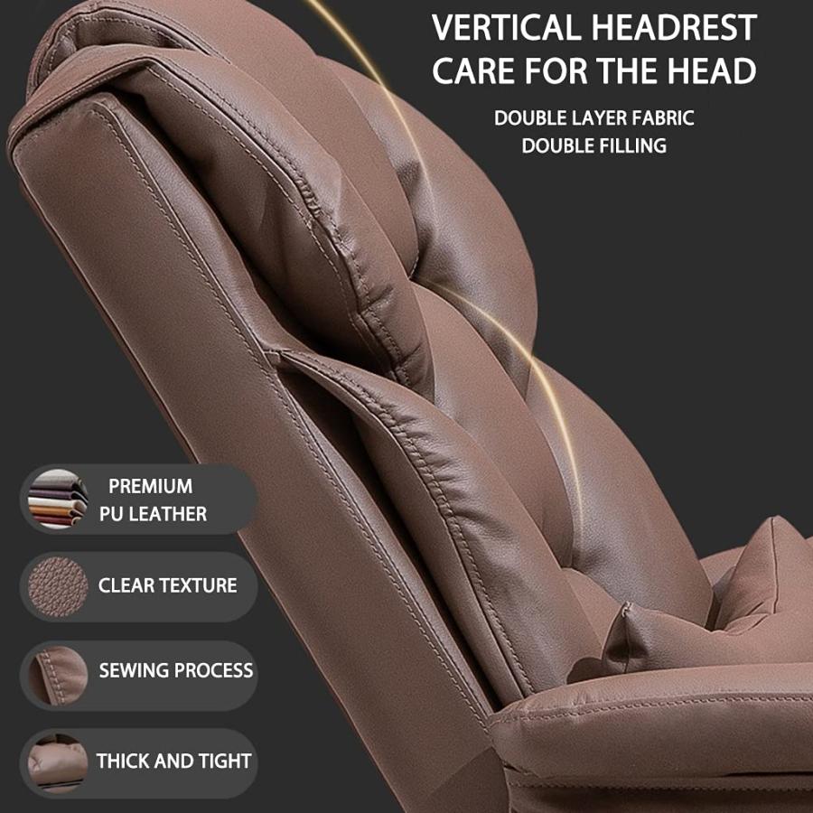 【並行輸入品】Ergonomic PU Leather Home Office Chair   Comfy Swivel Task Chairの画像