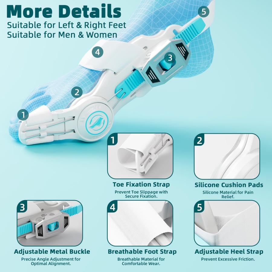 【並行輸入品】Kutain Upgraded Bunion Corrector for Women & Men， Orthopedic Bun_6