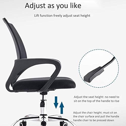 【並行輸入品】ZHAOLEI Mid Back Mesh Office Chair Ergonomic Swivel Black Mesh Cの画像