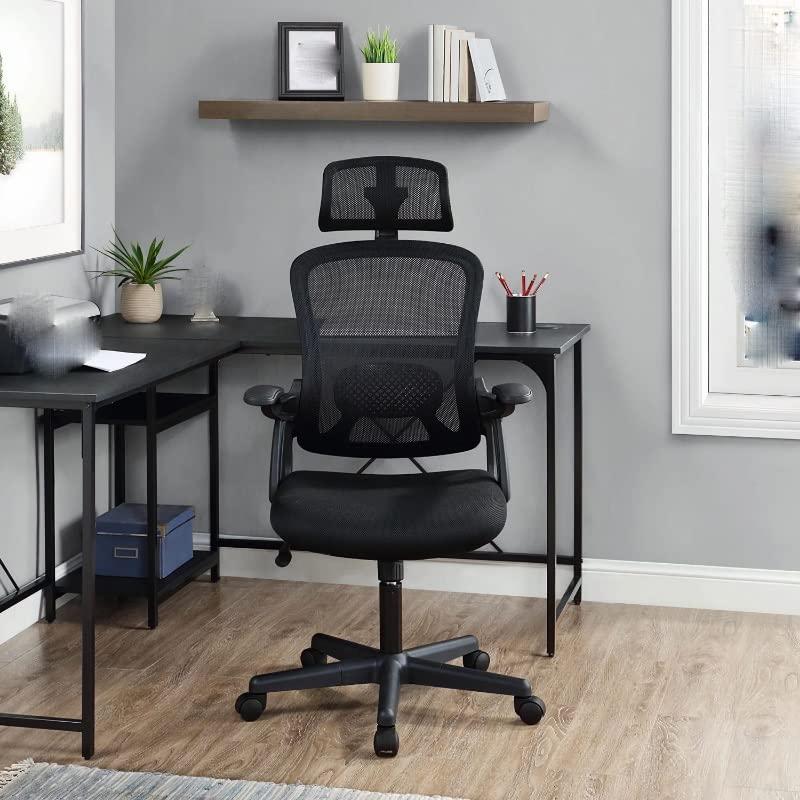 【並行輸入品】ygqzm Mainstays Ergonomic Office Chair with Adjustable Headrest,_7