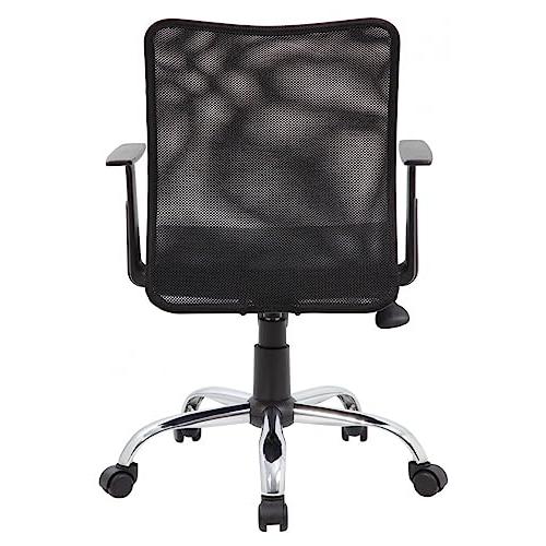【並行輸入品】Mesh Back Office Chair with Arms, 360 Degree Swivel, Metal Base_7