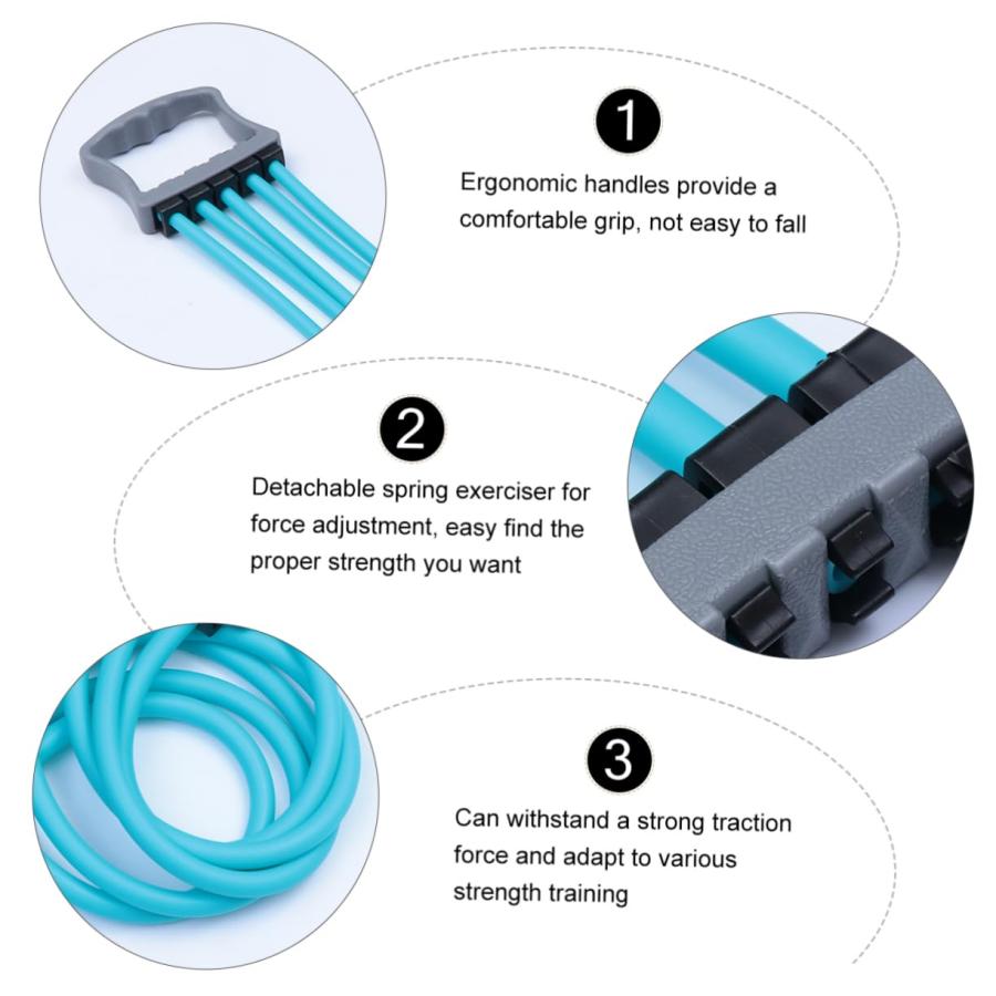 【並行輸入品】CLISPEED 1pc 5 Pieces of Tension Rope Chest Expander Gym Stretchの画像