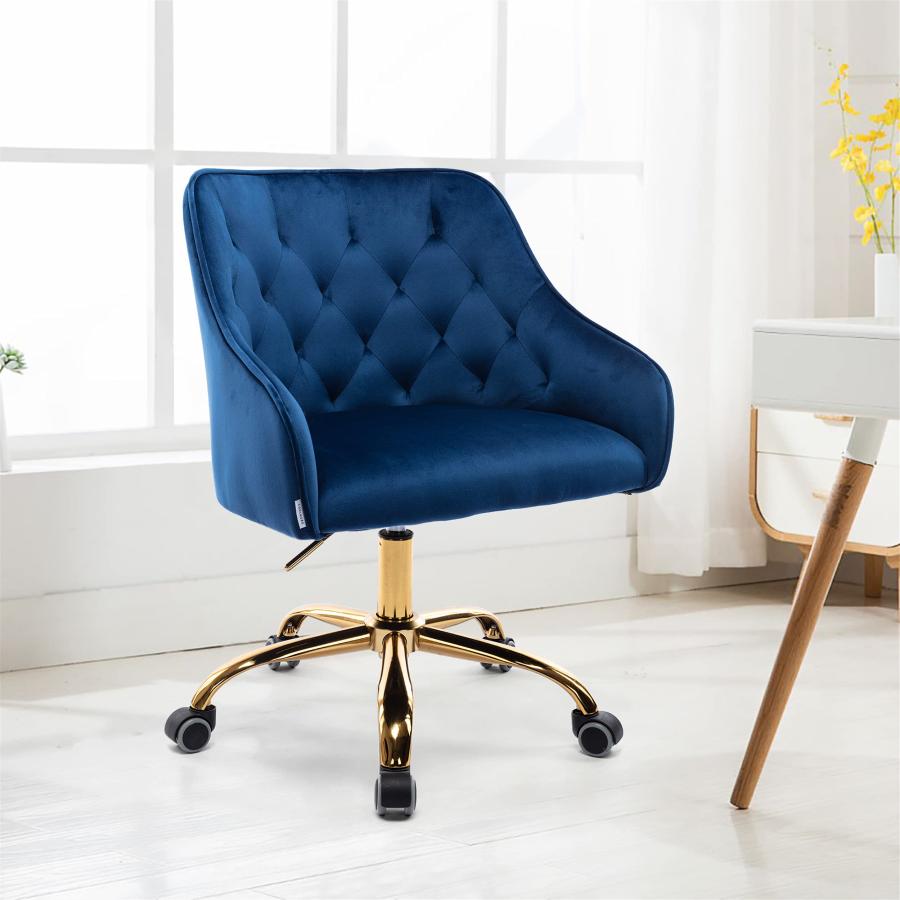 【並行輸入品】AMNOOL Velvet Swivel Chair Home Office Chair Computer Desk Chairの画像