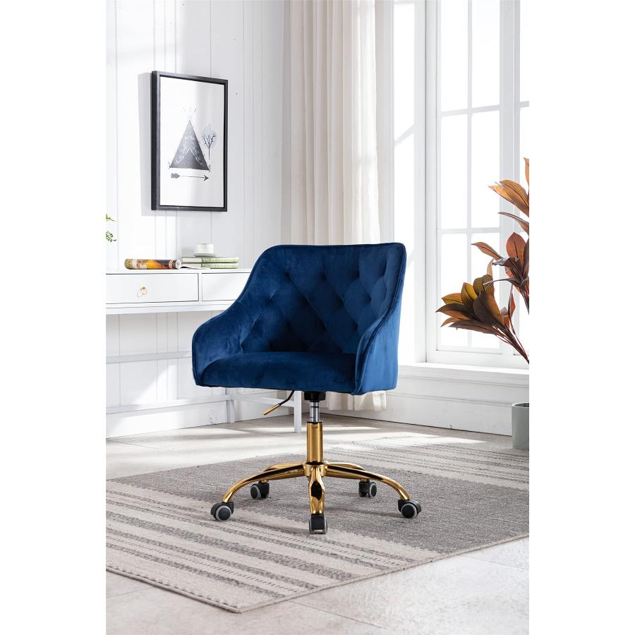【並行輸入品】AMNOOL Velvet Swivel Chair Home Office Chair Computer Desk Chairの画像