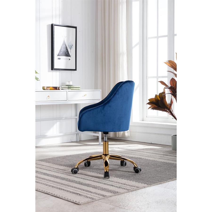 【並行輸入品】AMNOOL Velvet Swivel Chair Home Office Chair Computer Desk Chairの画像