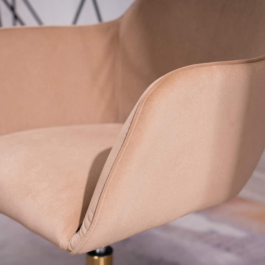 【並行輸入品】AMNOOL Home Office Chair Velvet Fabric Leisure Work Chair Adjustの画像