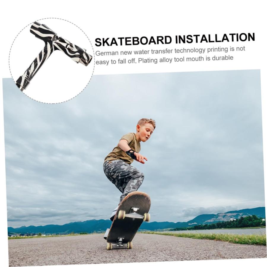 【並行輸入品】CLISPEED Skateboard Tool Pulley Attachments Alan Wrenchsets Long_3