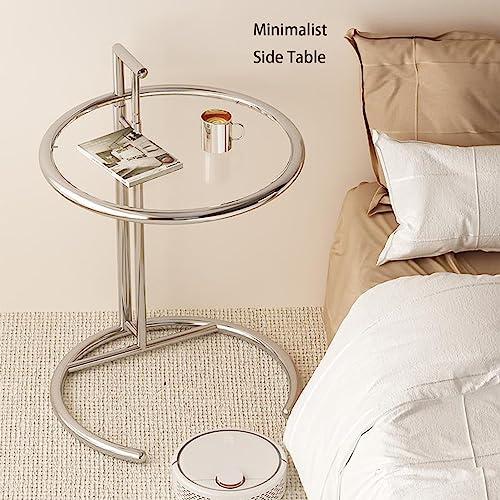 【並行輸入品】Round Coffee Table Lift Top Coffee Table Glass Coffee Table Stai_4