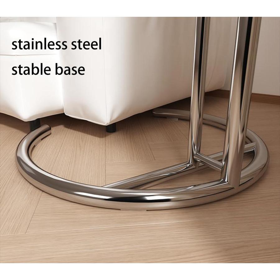 【並行輸入品】Round Coffee Table Lift Top Coffee Table Glass Coffee Table Stai_6
