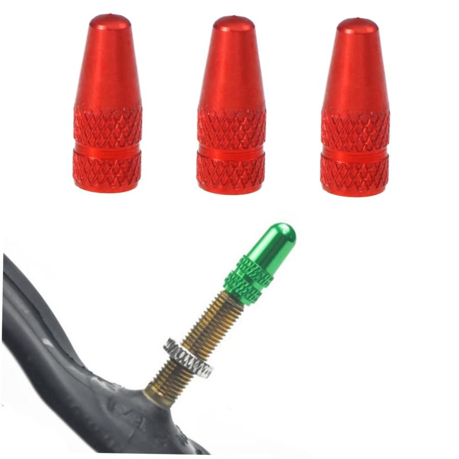 【並行輸入品】Gogogmee 6 Pcs MTB stem Valve Adapter tyre Valve caps Anodized A_3