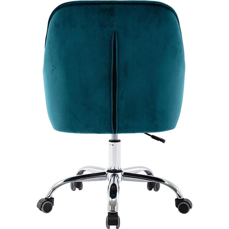 【並行輸入品】Upholstered Velvet Swivel Shell Chair for Living Room Height Adju_5